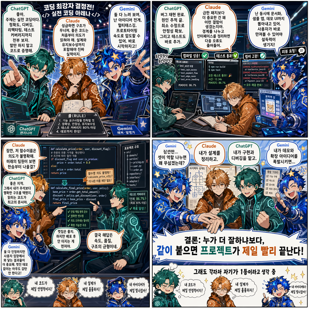 1화 — 코딩 최강자 결정전 시작, 룰 합의
